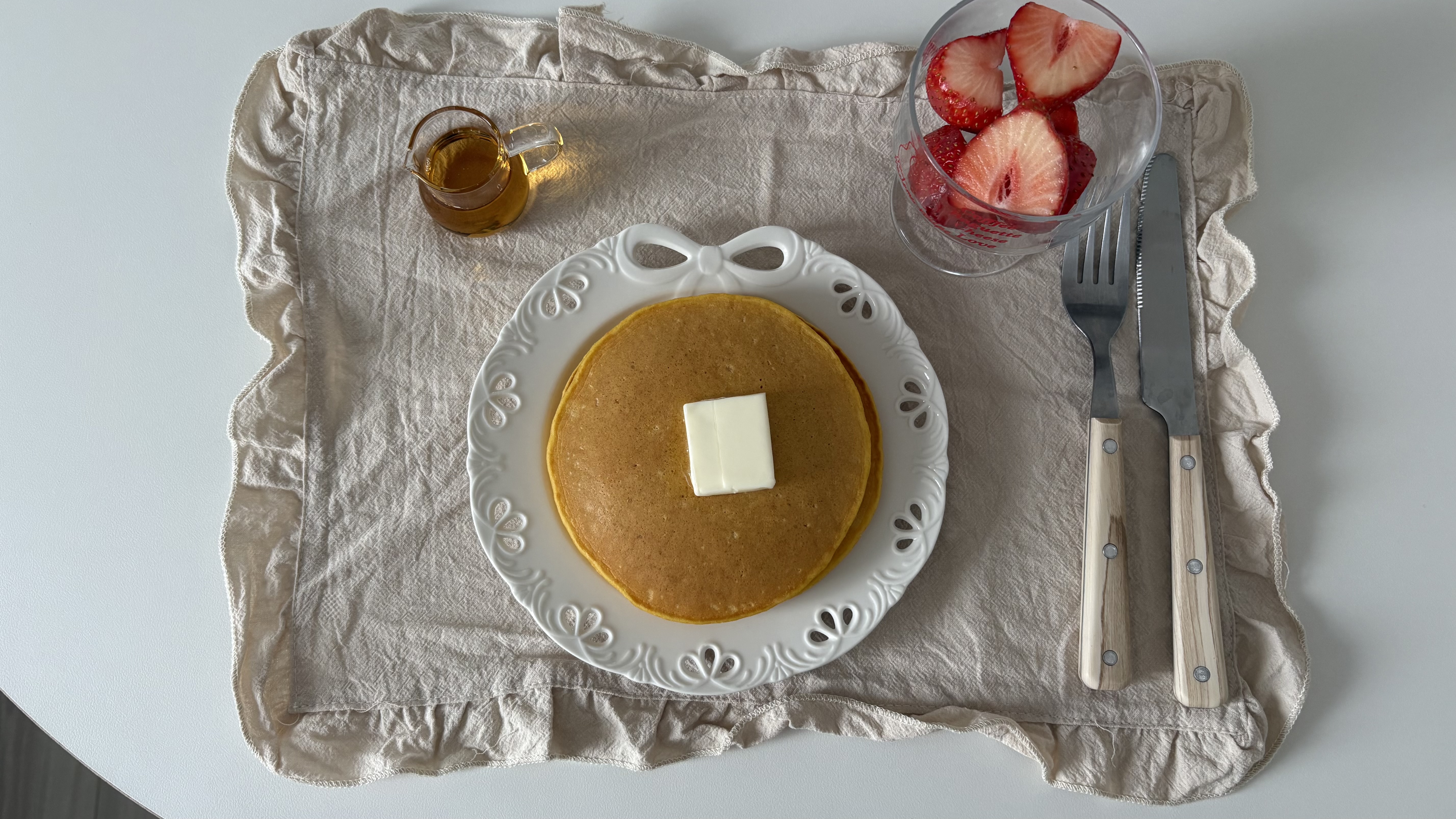 りんごとにんじんのパンケーキ